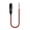 30CM, variant on Cigarettes Male Plug 12V Fused Replacement,Male Cigarettes Plug Adapter with Leads & LED Light