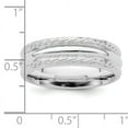 thumbnail image 4 of 925 Sterling Silver 6mm Polished Fancy Band Ring Size 8, 4 of 7