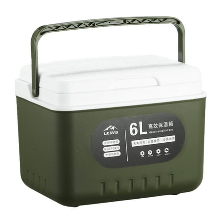 

Fovolat 5.4 QT Compact Ice Coolers-High-capacity Ice Chest-Portable Heavy Duty Ice Box Personal Use for Camping Party Picnic Travel Beach