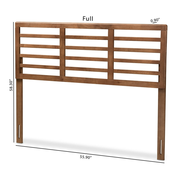 Baxton Studio Salome Mid-Century Modern Walnut Brown