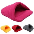 thumbnail image 2 of Chicmine Thick Fleece Warm Dog Cat Tent Cave Nest Bed Slipper Shape Pet Sleeping Bag, 2 of 8