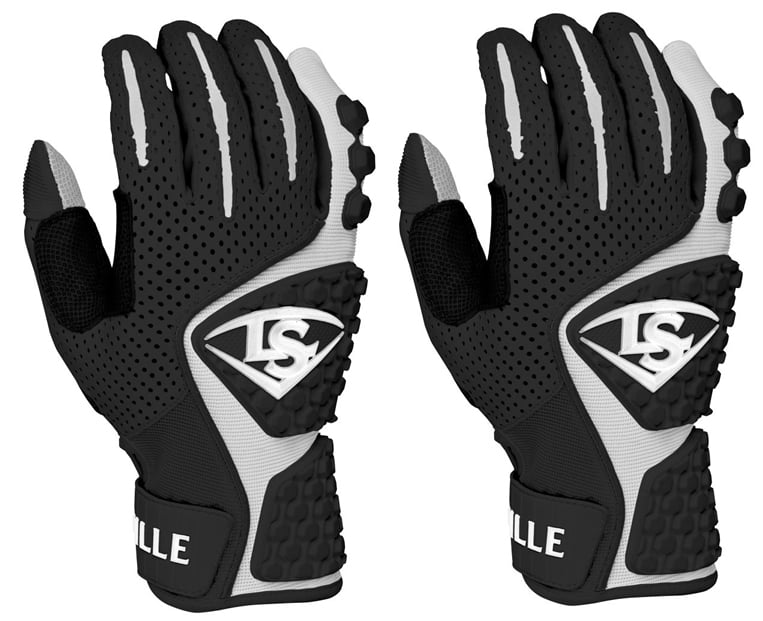 Louisville Slugger Youth Advanced Design Batting Gloves Black