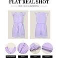 thumbnail image 5 of Girls Clothes Trendy Romper Jumpsuits Cool And Breathable Summer Outfit Lace Sleeveless Dress12-13Years, 5 of 6