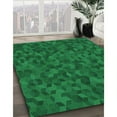 thumbnail image 3 of Ahgly Company Machine Washable Indoor Round Transitional Deep Emerald Green Area Rugs, 7' Round, 3 of 7