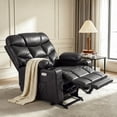 thumbnail image 3 of MCombo 27.2'' Extra-Wide Seat Oversized Power Lift Recliner Chair for Elderly, Faux Leather(Black), 3 of 9
