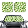thumbnail image 2 of Fotbe Green Kiwi 2-Piece Car Windshield Sun Shade | Sun Blocker for Car Windshield | Foldable Automotive Interior Accessories for Sun Protection-Medium, 2 of 7