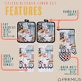 thumbnail image 2 of PREMIUS 5 Piece Printed Kitchen Linen Set, Baking Chef, 2 Cotton Towels, 2 Pot Holders, 1 Oven Mitt, 2 of 8