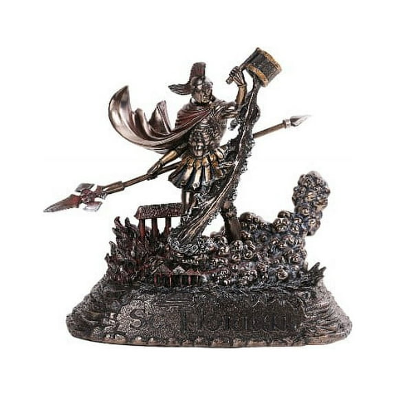 Pacific Giftware PT Saint Florian Catholic Cast Bronze Resin Figurine Statue