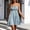 Blue, variant on Women's Casual Tennis Dress Short Dress Solid Ruffle Sleeveless Summer Dress for Everyday Style Blue S