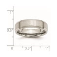 thumbnail image 6 of Chisel Stainless Steel Brushed and Polished 6mm Flat Beveled Edge Band, 6 of 7
