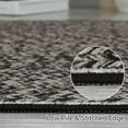 thumbnail image 5 of GlowSol 10' x 13' Area Rug Modern Braided Print Rugs for Living Room Bedroom Non-Slip Low Pile Accent Rug Washable Floor Cover, Gray Brown, 5 of 8