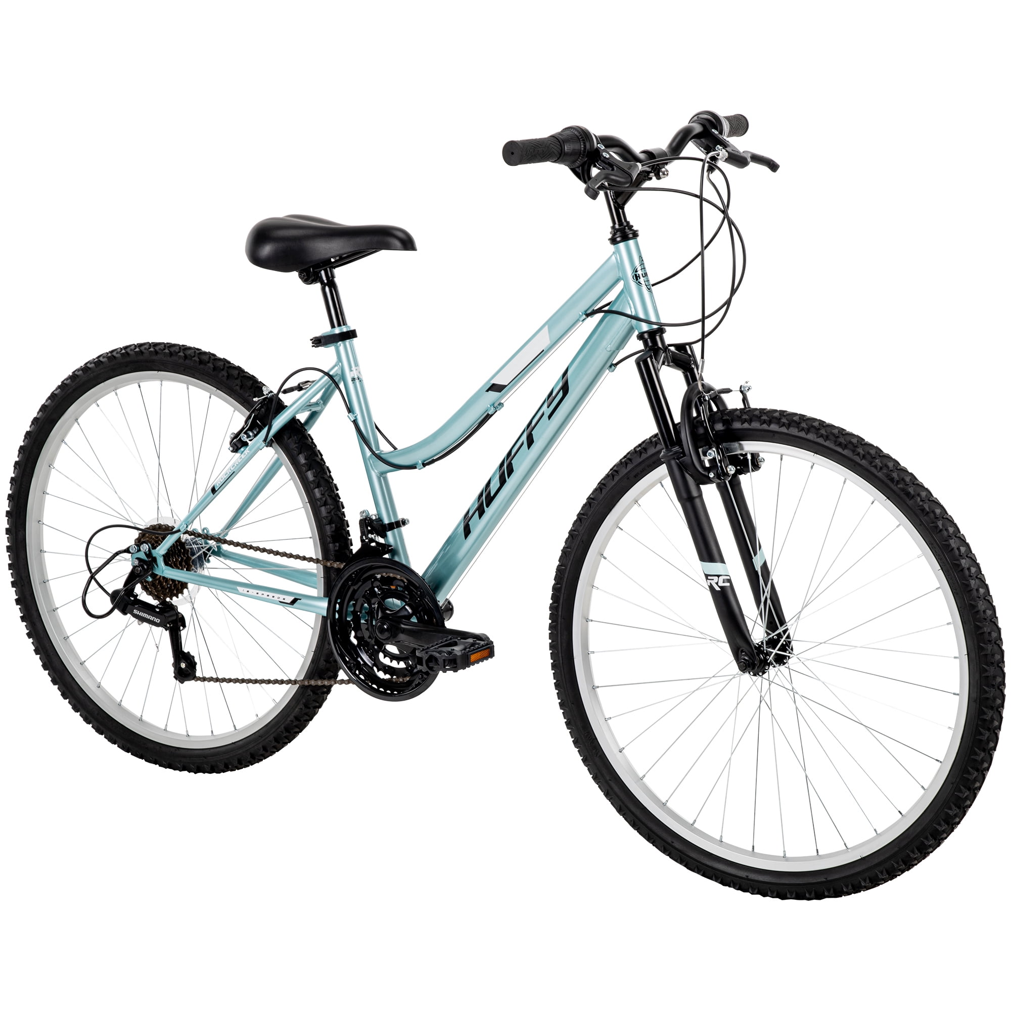 Huffy Rock Creek 26-inch Ladies’ 18-speed Mountain Bike, Teal, 13+ years old