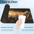 thumbnail image 4 of Gaming Mouse Pad,Black and Gold Mountains Landscape Extended Mouse Pad Gaming Large, 31.5"x11.8" Line Art Desk Mat with Non-Slip Base and Stitched Edge,Computer Keyboard Mouse Mat for Home Office Work, 4 of 7
