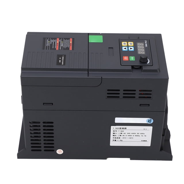 7.5KW VFD, Variateur de Fréquence SMD Conception à Fort Impact Affichage Numérique Protecteur avec Unité de Frein pour la Commande du Moteur