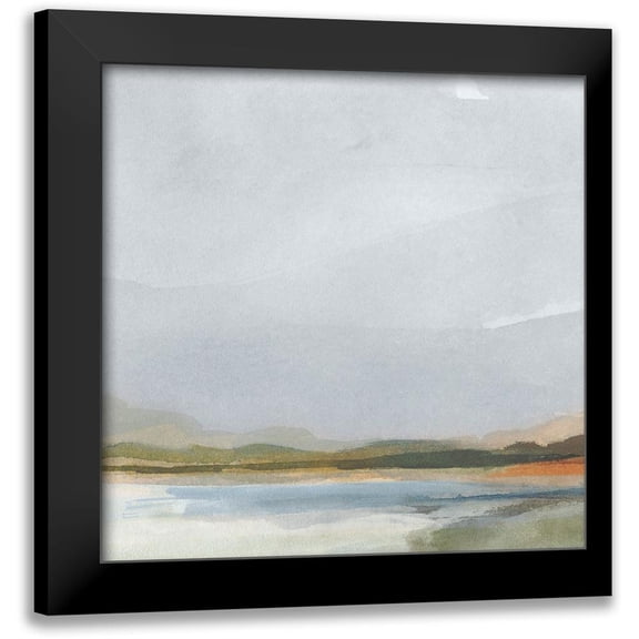 Barnes, Victoria 12x12 Black Modern Framed Museum Art Print Titled - Halcyon Countryside II
