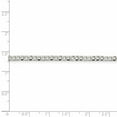 thumbnail image 2 of 925 Sterling Silver Solid Polished 3.2mm Beveled Curb Chain Necklace 20 Inch Lobster Claw Chain Necklace for Women and M, 2 of 2