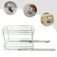 thumbnail image 5 of Fichiouy 2 Tier Pull-out Cabinet Organizer Rack Slide Out Drawers Cabinet Organizer for Kitchen Under Sink, 5 of 9