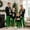 Black Green, variant on AIGUR Family Matching Christmas Pajama Set Fashion Long Sleeve Christmas Tree Printed Tops with Plaid Pants 2Pcs Family Sleepwear