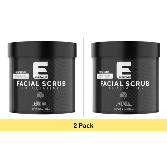 Elegance Facial Scrub, Mixed Herbs, 16.9 oz - 2 Pack