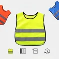 thumbnail image 2 of blue Kids Reflective Vest Safety Construction School for Boys and Girls Cycling Skiing Running Safety Clothing, 2 of 5