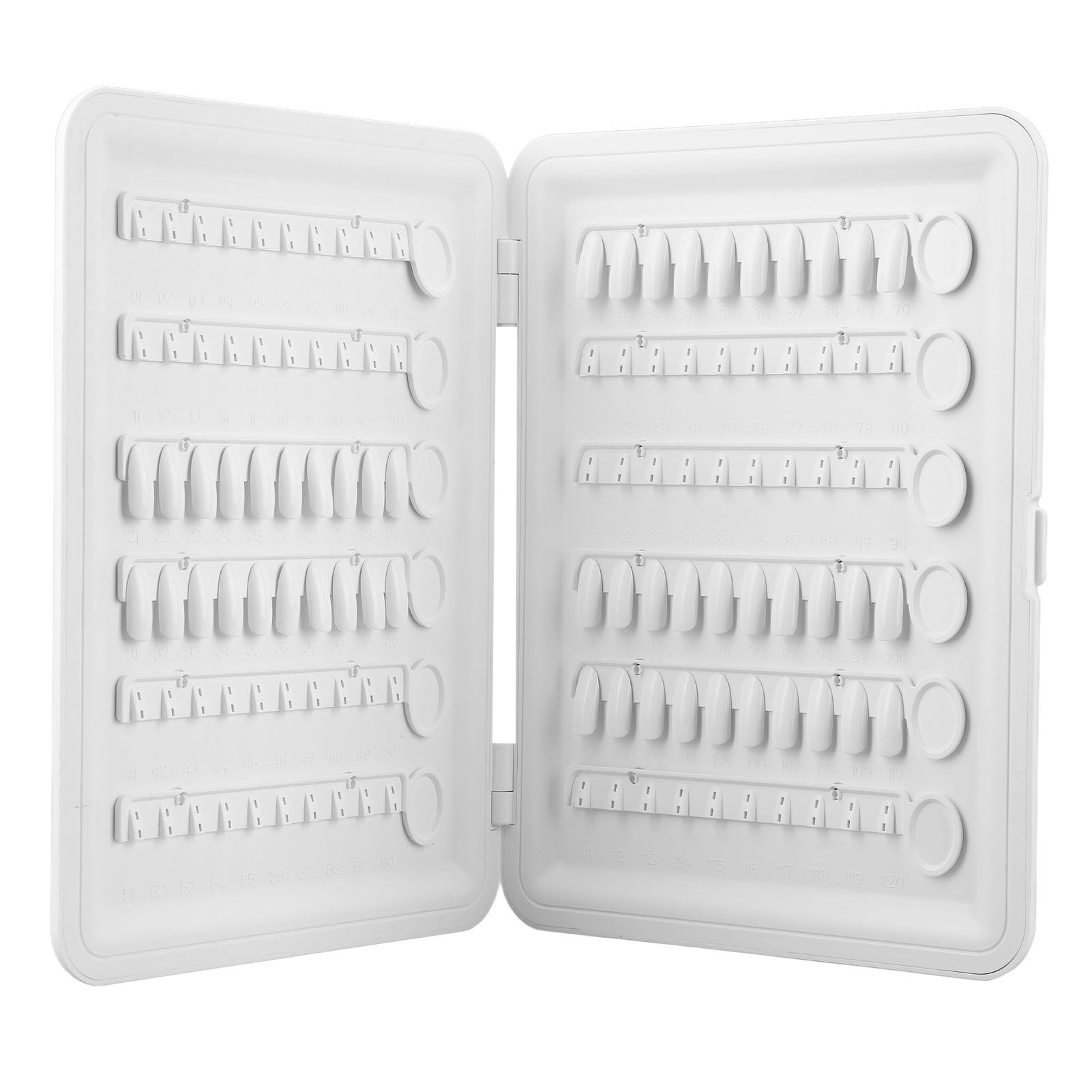 120 Nail Color Chart Display, Detachable Nail Art Sample Board Nail Gel