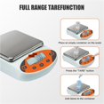 thumbnail image 4 of Analytical Balance 0.01g, Precision Lab Digital Scales Electronic Balance, 304 Stainless Steel For Jewelry Pharmacy ,Accurate Readings, 4 of 7