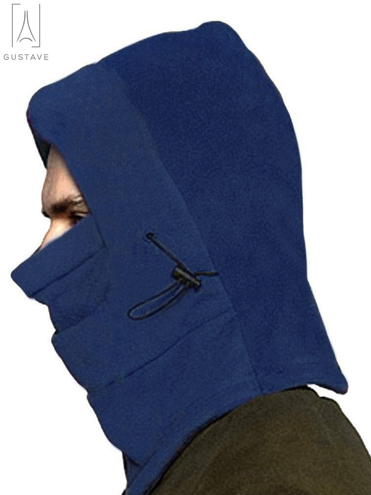6 in1 Neck Gaiter Balaclava Full Face Cover Windproof Outdoor Sports Fleece Hood 