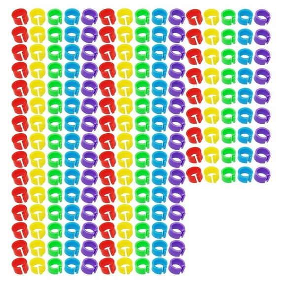 200x Bird Leg Rings for Small Poultry Chicken for Lovebirds Quail Small Poultry