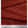 thumbnail image 2 of Soimoi Cotton Cambric Fabric French Horn Musical Instrument Print Fabric by The Yard 42 Inch Wide, 2 of 3