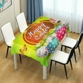 thumbnail image 6 of Coolnut Easter Rectangle Table Cloth Easter Eggs at Sunset Tablecloth Waterproof Anti-Shrink Resistant Decorative Fabric Table Cover for Outdoor Picnic/Kitchen Dining 54x72In, 6 of 7