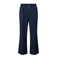 thumbnail image 5 of Endives Women's Pants Soft Senior Ladies Wide Leg Pant High Waist Stretch Dressy Business Pants Dark Blue, 5 of 5