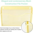 thumbnail image 3 of Magnetic Single Pocket Mesh Hanging File Organizer Vertical Wall Mounted Magazine File Holder Mount Basket Mail Paper Document Folder Organizing for Office Home and School, 3 of 6