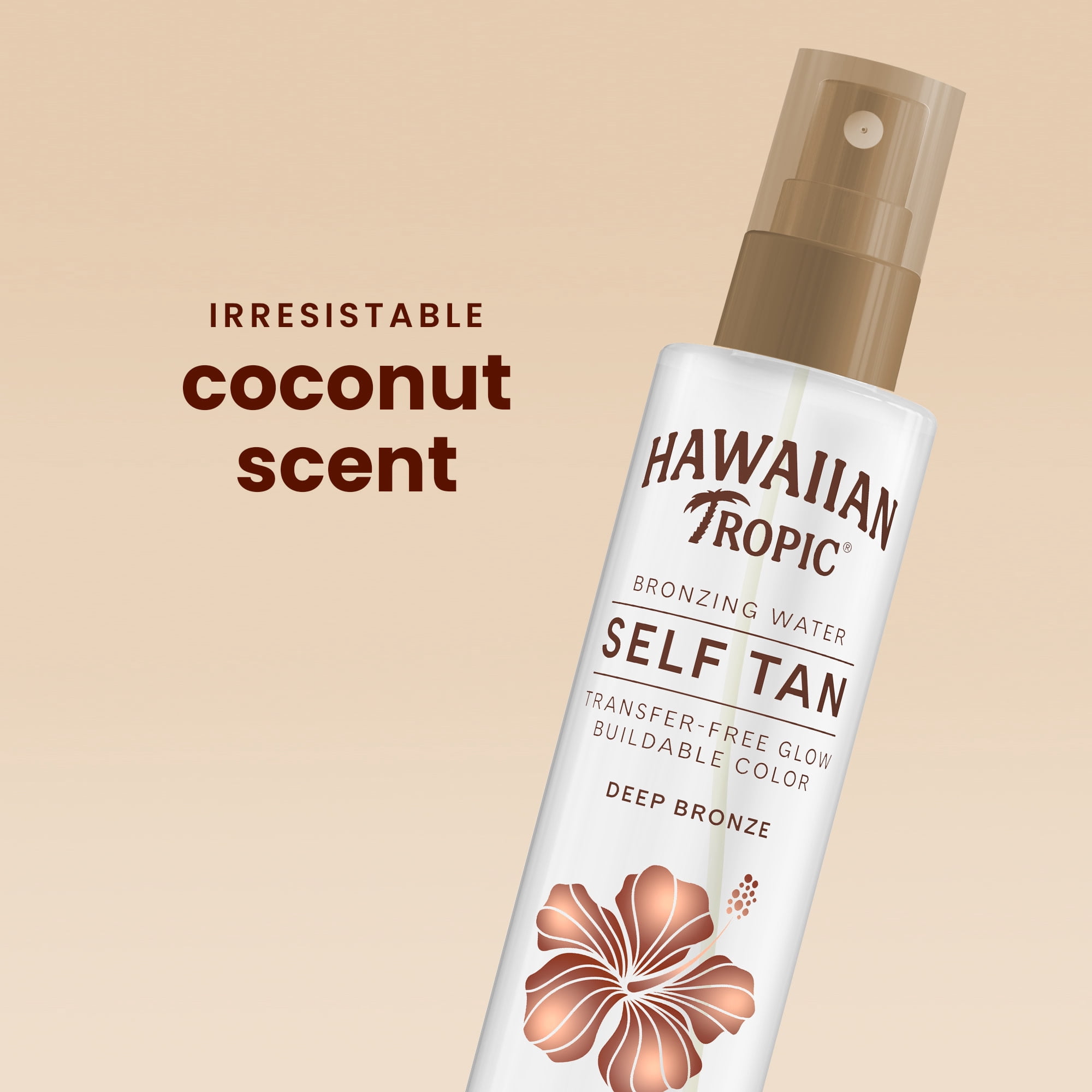 Hawaiian Tropic Self Tanning Water, Deep Bronze Self Tanner Spray, Sunless Tanner, 6.4 oz