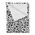 thumbnail image 2 of Auto Mechanic Soft Flannel Fleece Throw Blanket, Repetitive Monochrome Pictograms Pattern with Car Spare Partss, Cozy Plush for Indoor and Outdoor Use, 50" x 70", Dark Grey White, by Ambesonne, 2 of 5