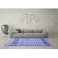 thumbnail image 3 of Ahgly Company Indoor Rectangle Abstract Blue Modern Area Rugs, 2' x 3', 3 of 4