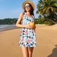 thumbnail image 3 of Fotbe Sport Items Vestido de Verano sin Mangas para Mujer – Vestido Midi Línea A, Estilo Camiseta Floral, Vestido Playero Casual y Fluido, 3 of 7
