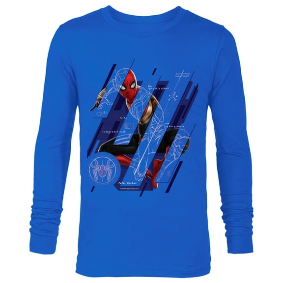 Marvel Spider-Man: No Way Home Spidey Tech - Long Sleeve T-Shirt for Men – Customized-Royal