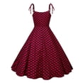 thumbnail image 4 of RYDCOT Polka Dot Dresses for Women Retro Dresses for Women Vintage 1950 Rockabilly Dresses Cocktail Dresses for Women Evening Party, 4 of 6