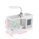 thumbnail image 4 of Pecera mini pecera acuario multifuncional pecera multifuncional USB recargable mini pecera acuario con función de reloj luz LED ANGGREK  Otros, 4 of 8