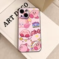 thumbnail image 3 of Funda de teléfono de dibujos animados Rosa k-kirbys para IPhone 15 pro max 14 11 12 Pro 15 16 Plus 13 Pro MAX XR XS, fundas suaves negras, 3 of 5