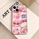 thumbnail image 3 of Funda de teléfono de dibujos animados Rosa k-kirbys para IPhone 15 pro max 14 11 12 Pro 15 16 Plus 13 Pro MAX XR XS, fundas suaves negras, 3 of 5