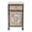 Black/Wood, variant on LuxenHome Rustic Nightstand with Drawer and 1-Door Cabinet