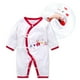 thumbnail image 1 of Mono De Manga Larga Con Estampado De Oso Para Bebé, Niño Pequeño, Ropa De Pijama, Banda Roja, 52cm, 1 of 7