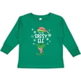 thumbnail image 3 of Inktastic Funny Christmas I'm the Sassy Elf with Shoes and Hat Boys or Girls Long Sleeve Toddler T-Shirt, 3 of 5