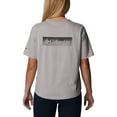 thumbnail image 2 of Columbia Women's North Cascades Relaxed Tee, Columbia Grey Heather/Framed Halftone Logo, Large, 2 of 9