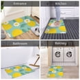 thumbnail image 5 of Pofeuu Lemons Chamomile Flowers And Leaves Print Flannel Doormats Rug16"x24"Rug Washable Doormats Indoor Outdoor Rugs for Layered Front Door Mats, Porch, Kitchen, Entryway, 5 of 7