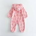 thumbnail image 3 of XuJwPNcy Baby Infant Fleece Winter Jumpsuit Outfits Cute Boys and Girls Comfy Snowsuit Fluffy Romper Fuzzy Onesie Clothes, 3 of 4