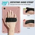 thumbnail image 6 of Lmcpa Case for Samsung Galaxy Tab A11 Plus 11" 2025 / A9 Plus 11" 2023, Multi-Functional Cover with 360° Rotate Stand / Screen Protector / Shoulder Strap / Hand Strap, Pink, 6 of 7