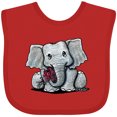 thumbnail image 3 of Inktastic Kiniart Elephant Boys or Girls Baby Bib, 3 of 4