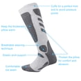 thumbnail image 3 of KUYOU Ski Socks Women Men, Extra Thick Warm Snow Winter Long Knee High for Snowboarding Skiing ,3 Pairs, 3 of 8